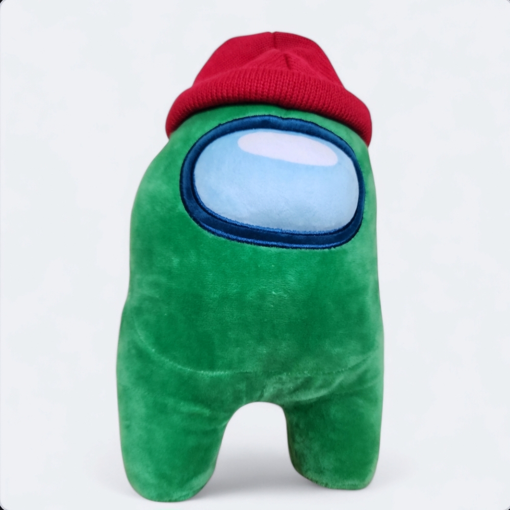Toikido AMONG US Green with Red Beanie Plush Toy | YUME Toys